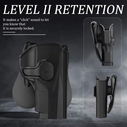 حافظة OWB لـ Beretta PX4 Storm 4 "الحجم الكامل - تم تحرير إصبع السبابة | غير قادر على التعديل | قفل تلقائي | حمل حزام الخصر الخارجي | خفيف الوزن - اليد اليمنى in Kuwait