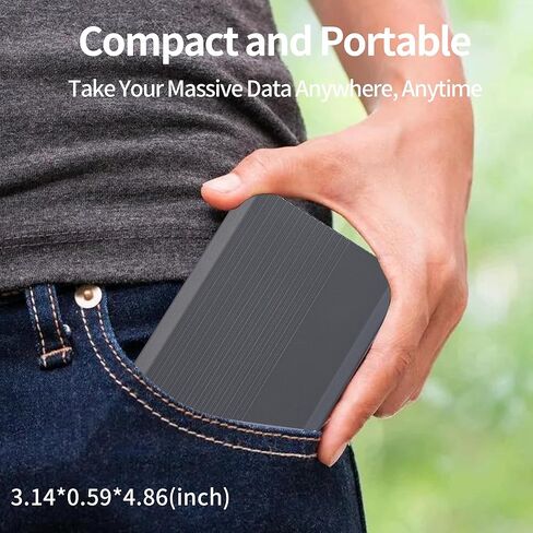 2.5 Inch SATA to USB External Hard Drive Enclosure, USB Type-C/Type-A to Sata Compatible for 2.5 Inch 7mm 9.5mm HDD SSD Max 8TB Support UASP in Kuwait
