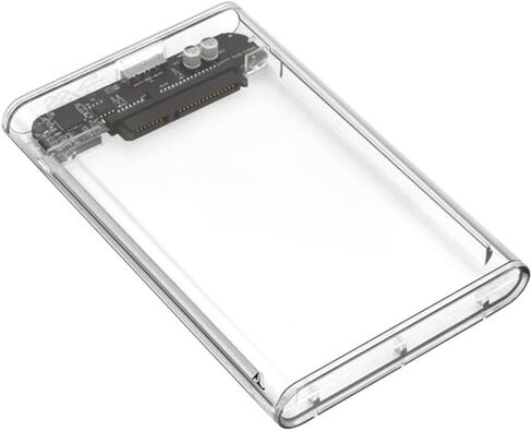 حاوية محرك الأقراص الصلبة الخارجية USB 3.0 مقاس 2.5 بوصة SATA III، تصميم واضح خالٍ من الأدوات لمحرك الأقراص الصلبة SSD متوافق مع دعم WD Toshiba Samsung PS4 UASP in Kuwait