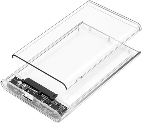حاوية محرك الأقراص الصلبة الخارجية USB 3.0 مقاس 2.5 بوصة SATA III، تصميم واضح خالٍ من الأدوات لمحرك الأقراص الصلبة SSD متوافق مع دعم WD Toshiba Samsung PS4 UASP in Kuwait