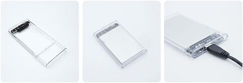 حاوية محرك الأقراص الصلبة الخارجية USB 3.0 مقاس 2.5 بوصة SATA III، تصميم واضح خالٍ من الأدوات لمحرك الأقراص الصلبة SSD متوافق مع دعم WD Toshiba Samsung PS4 UASP in Kuwait