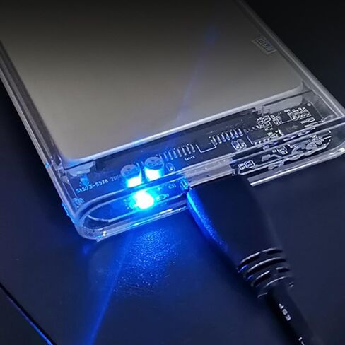 حاوية محرك الأقراص الصلبة الخارجية USB 3.0 مقاس 2.5 بوصة SATA III، تصميم واضح خالٍ من الأدوات لمحرك الأقراص الصلبة SSD متوافق مع دعم WD Toshiba Samsung PS4 UASP in Kuwait
