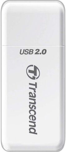قارئ بطاقة ذاكرة فلاش ترانسيند P5 9 في 1 USB 2.0 TS-RDP5W (أبيض) in Kuwait