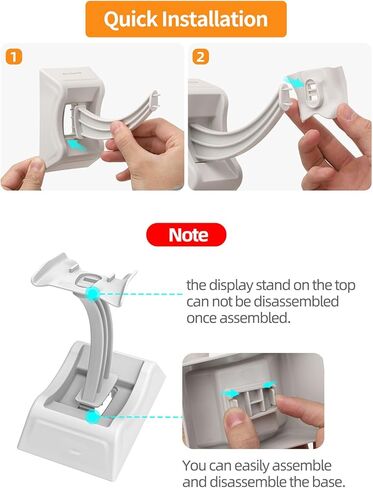 2-in-1 Support Base Desktop Display Stand, Stable & Versatile Drone Stand - For DJI FLIP Drones, Grey in Kuwait