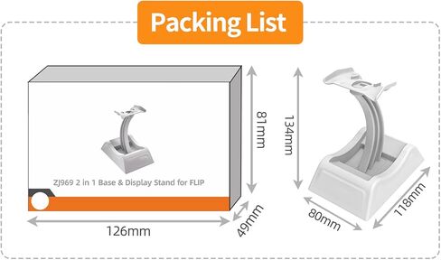 2-in-1 Support Base Desktop Display Stand, Stable & Versatile Drone Stand - For DJI FLIP Drones, Grey in Kuwait
