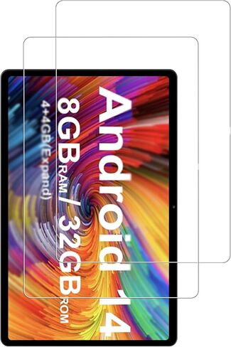 واقي شاشة لجهاز HOTTABLET Q8 PRO اللوحي مقاس 7 بوصات Android 14.0، طبقة من الزجاج المقوى المقاوم للخدش عالي الدقة لجهاز HOTTABLET Q8 PRO للحماية من السقوط، حساس للمس، مضاد لبصمات الأصابع، عبوة من قطعتين. in Kuwait