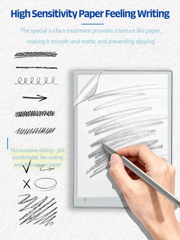 2-Pack Matte Screen Protector for Viwoods AiPaper 10.65 Inch,Matte Anti-Glare PET Film, Anti-Fingerprint & Scratch-Resistant for Natural Writing and Drawing in Kuwait