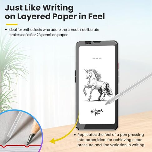 قطعتان من واقي الشاشة غير اللامع لجهاز Bigme HiBreak Pro Tablet مقاس 6.13 بوصة - فيلم PET مضاد للوهج غير لامع، مضاد لبصمات الأصابع، مقاوم للخدش، حساسية عالية للمس للرسم in Kuwait