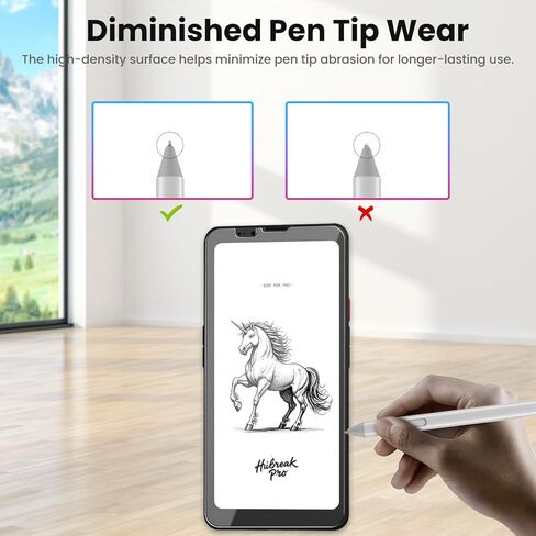 قطعتان من واقي الشاشة غير اللامع لجهاز Bigme HiBreak Pro Tablet مقاس 6.13 بوصة - فيلم PET مضاد للوهج غير لامع، مضاد لبصمات الأصابع، مقاوم للخدش، حساسية عالية للمس للرسم in Kuwait