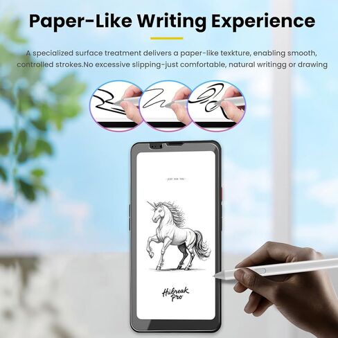 قطعتان من واقي الشاشة غير اللامع لجهاز Bigme HiBreak Pro Tablet مقاس 6.13 بوصة - فيلم PET مضاد للوهج غير لامع، مضاد لبصمات الأصابع، مقاوم للخدش، حساسية عالية للمس للرسم in Kuwait