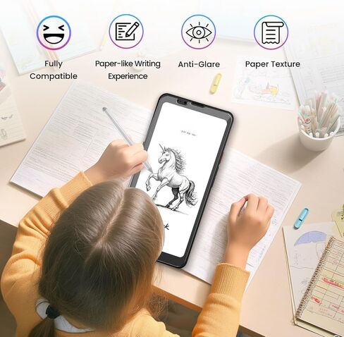 قطعتان من واقي الشاشة غير اللامع لجهاز Bigme HiBreak Pro Tablet مقاس 6.13 بوصة - فيلم PET مضاد للوهج غير لامع، مضاد لبصمات الأصابع، مقاوم للخدش، حساسية عالية للمس للرسم in Kuwait