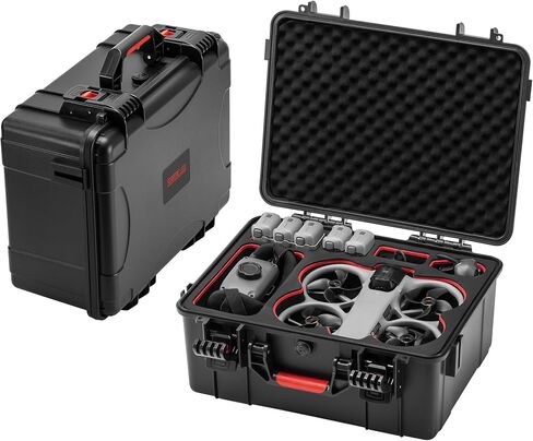 حقيبة حمل صلبة مقاومة للماء من Coyktonty لجهاز DJI Avata 360 Motion Fly More، نظارات متوافقة مع وحدة التحكم N3/RC Motion 3/RC 2 (الجراب فقط) in Kuwait