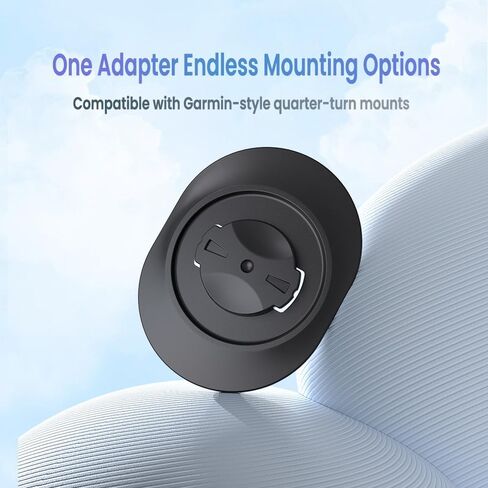 Universal Bike Phone Mount Adapter - No Tools Install, Ultra-Strong 3M VHB Adhesive Base for Garmin-Style Mounts, Fits iPhone 17/16/15 & Android Phones with Case, Secure Locking Design in Kuwait