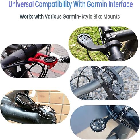 Universal Bike Phone Mount Adapter - No Tools Install, Ultra-Strong 3M VHB Adhesive Base for Garmin-Style Mounts, Fits iPhone 17/16/15 & Android Phones with Case, Secure Locking Design in Kuwait