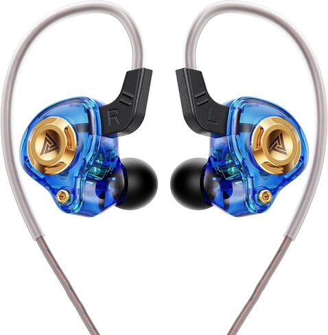 Wired Earbuds with Deep Bass, in Ear Monitor HiFi Earphones 10mm Dynamic Driver IEM for Gaming, Music, Video Calls, Compatible with PC, Laptop, Smartphone in Kuwait