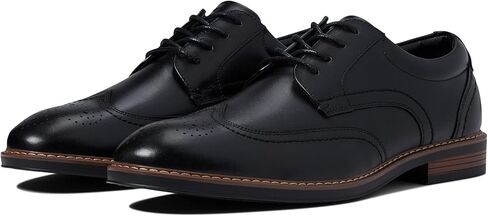 فستان Nunn Bush الرجالي Centro Flex Wingtip Oxford مع تفاصيل بروغ كاجوال من الجلد مريح برباط in Kuwait