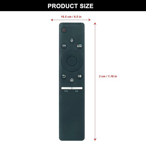 BN59-01241A BN59-01242A Replacement Voice Remote Control Compatible with Samsung Smart TV UA55KU7000W UA55KU7500W UN43KU7000F UA55KS9000W UN49KU7500FXZA UN55KU7500 UN55KU7500F in Kuwait