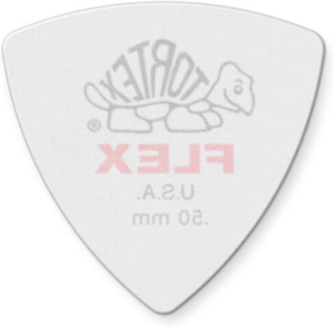 JIM DUNLOP Flex Triangle .50mm Red Guitar Pick-6 Pack, .50mm | White in Saudi Arabia
