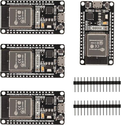 4PCS ESP32 ESP-32S WiFi Development Board Unassembled NodeMCU ESP32S Microcontroller Processor Integrated Chip CP2102 in Kuwait