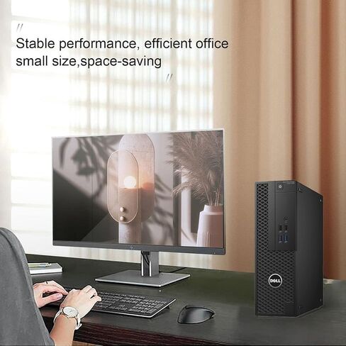 كمبيوتر مكتبي Dell Precision Tower 3420 SFF عالي الأداء، Intel Core i5-6500 3.2 جيجا هرتز، ذاكرة وصول عشوائي 8 جيجا، محرك أقراص الحالة الصلبة 256 جيجا، واي فاي، BT، دعم 4K، لوحة مفاتيح وماوس، Windows 11 Pro 64 بت، (متجدد) in Kuwait