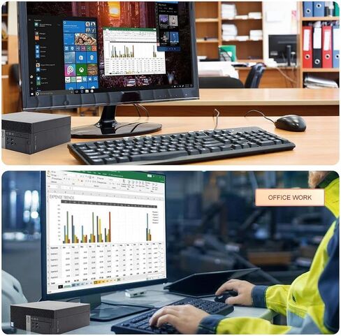 Dell Tower Computers PC Desktop OptiPlex 5040، i7 6700 16GB Ram 1TB M.2 NVMe SSD، 1TB HDD، AC8260 WiFi مدمج، Windows 10 Pro، دعم شاشة HDMI 3، ماوس لوحة مفاتيح لاسلكية Altec (متجدد) in Kuwait