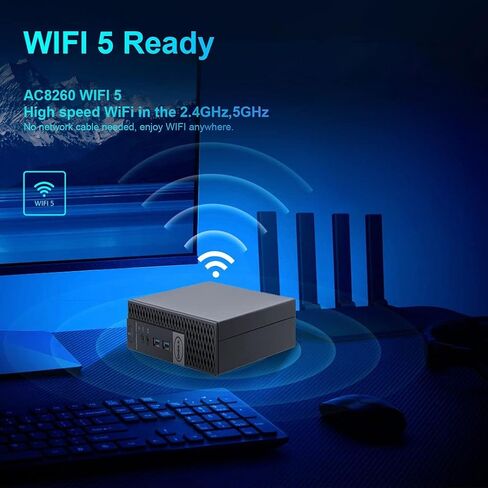 Dell Tower Computers PC Desktop OptiPlex 5040، i7 6700 16GB Ram 1TB M.2 NVMe SSD، 1TB HDD، AC8260 WiFi مدمج، Windows 10 Pro، دعم شاشة HDMI 3، ماوس لوحة مفاتيح لاسلكية Altec (متجدد) in Kuwait