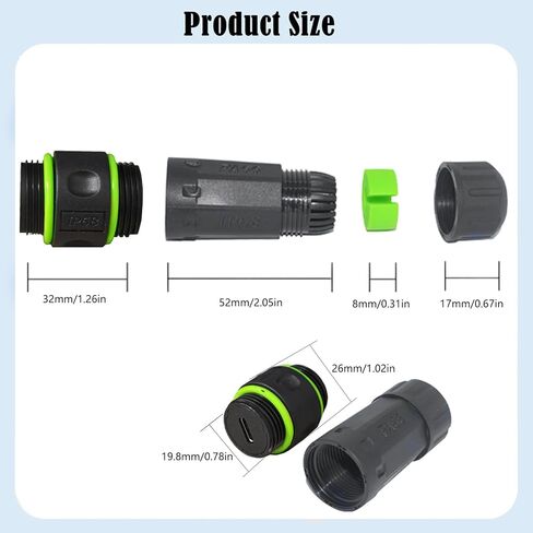 Single Port 10Gpbs USB C Ethernet Connectors Female to Female IP68 Shielded Adapter for Outdoor Networking Wire Connector in Kuwait