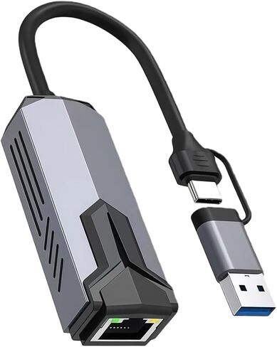 5000Mbps Ethernet Adapter Type C USB3.0 to RJ45 Cable Directly Connection Gigabit Networking for Laptop Accessories Desktop Adapter in Saudi Arabia