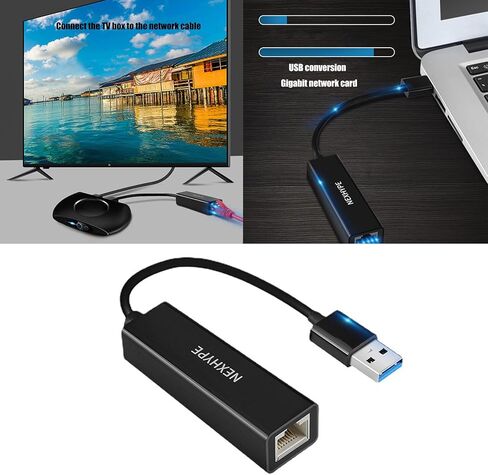 USB3.0 محول إيثرنت 5 جيجابت في الثانية نقل سريع للغاية لسطح المكتب/الكمبيوتر المحمول للسفر والمقابس وتشغيل محولات شبكة USB in Kuwait