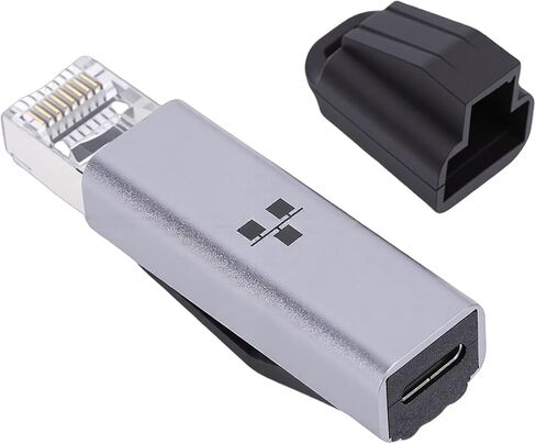 Zunate USB C to Ethernet Adapter, 1000Mbps RJ45 Female to Type C Male Gigabit Network Converter for Laptop, Tablet, Smartphone, Aluminum Alloy Housing Design in Kuwait