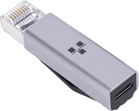 Zunate USB C to Ethernet Adapter, 1000Mbps RJ45 Female to Type C Male Gigabit Network Converter for Laptop, Tablet, Smartphone, Aluminum Alloy Housing Design in Kuwait