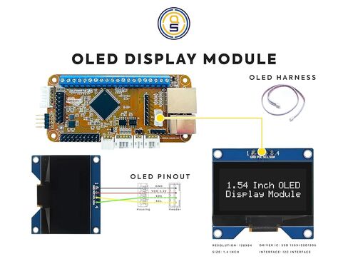 مجموعة شاشة OLED لـ raspberry pi متوافقة مع لوحة Brook Ultimate وRetro Board in Kuwait