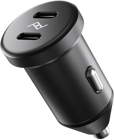 Peak Design Premium Dual USB-C Car Charger – 45W Total Output, Compact Metal Car Adapter, Fast Charging Compatible with iPhone, Android, Tablets & More – Low Profile Aluminum Build in Saudi Arabia