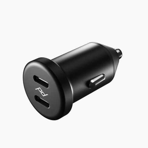 Peak Design Premium Dual USB-C Car Charger – 45W Total Output, Compact Metal Car Adapter, Fast Charging Compatible with iPhone, Android, Tablets & More – Low Profile Aluminum Build in Saudi Arabia