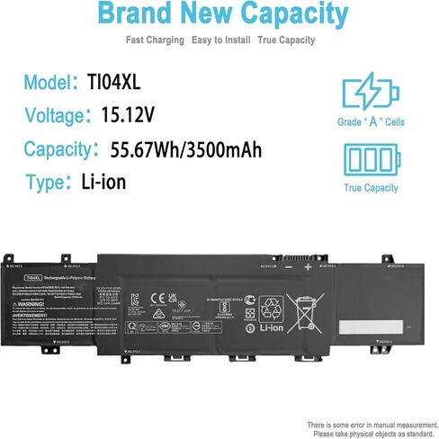 TI04XL M24563-005 Replacement Laptop Battery for Hp Envy 17-CH000 17-CR000 17M-CH000 17t-CH000 17-ch0xxx 17-cr0079ng 17-ch0026ur 17m-ch0013dx Series TI04055XL M24420-1C1 HSTNN-IB9T M24420-1D1 TIO4XL in Kuwait