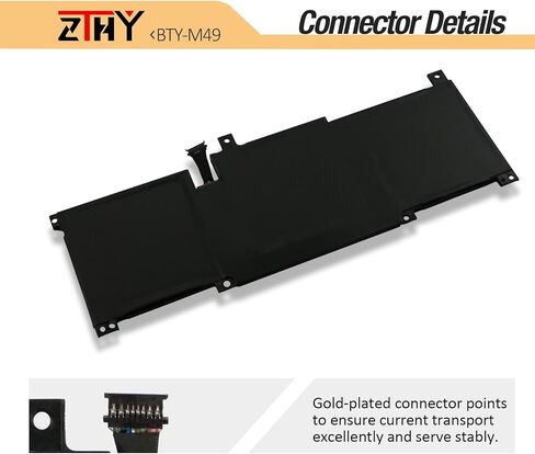 BTY-M49 Laptop Battery Replacement for MSI Modern 14 B4M B4MW B10M B10MW B10R B10RAS B11M B11MO B11MW B11SB Prestige 14 A10M A10RAS A10RB A10RD A10SC A11MT Summit E14 A11SCS A11SCST MS-14C1 MS-14DK in Kuwait