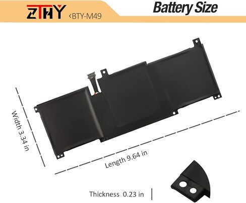 BTY-M49 Laptop Battery Replacement for MSI Modern 14 B4M B4MW B10M B10MW B10R B10RAS B11M B11MO B11MW B11SB Prestige 14 A10M A10RAS A10RB A10RD A10SC A11MT Summit E14 A11SCS A11SCST MS-14C1 MS-14DK in Kuwait
