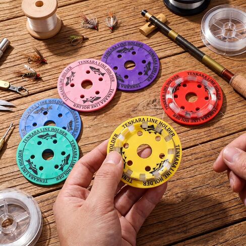 6 Pack Tenkara Line Holder Cards Colorful Fishing Winder Holder Clip Tenkara Line Keeper for Fishing Lover in Kuwait