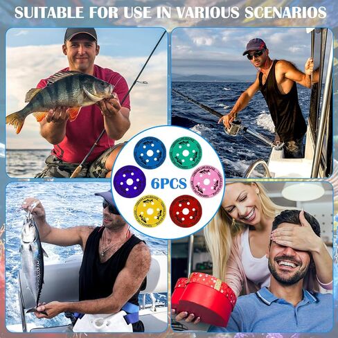 6 Pack Tenkara Line Holder Cards Colorful Fishing Winder Holder Clip Tenkara Line Keeper for Fishing Lover in Kuwait