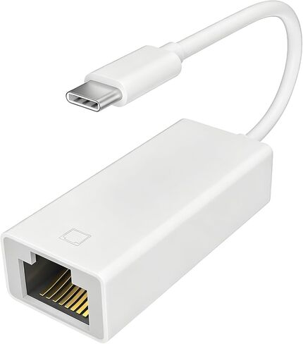 محول CleverThings USB C إلى Ethernet [متوافق مع Thunderbolt 3/4] USB من النوع C إلى RJ45 Gigabit Ethernet لأجهزة MacBook Pro/Air وiPhone 17 Pro/Max وiPad Pro وiMac وS23 وXPS 17 والمزيد in Kuwait