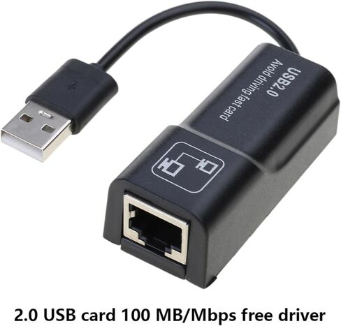 محول USB إلى إيثرنت USB 2.0 إلى 10 / 100 ميجابايت في الثانية لنقل بيانات الشبكات لأجهزة الكمبيوتر المحمول سهلة التركيب in Kuwait