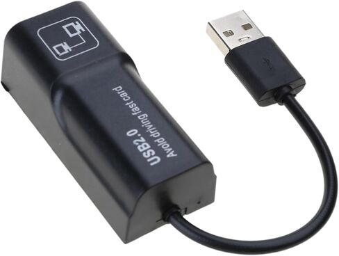 محول USB إلى إيثرنت USB 2.0 إلى 10 / 100 ميجابايت في الثانية لنقل بيانات الشبكات لأجهزة الكمبيوتر المحمول سهلة التركيب in Kuwait