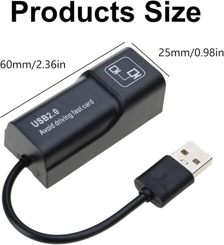 محول USB إلى إيثرنت USB 2.0 إلى 10 / 100 ميجابايت في الثانية لنقل بيانات الشبكات لأجهزة الكمبيوتر المحمول سهلة التركيب in Kuwait