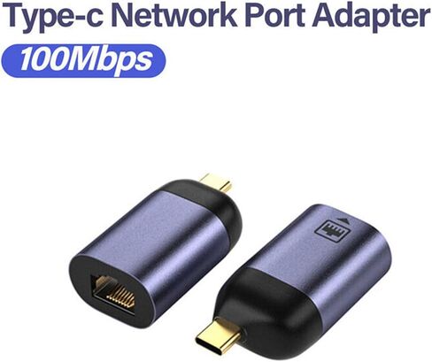 USB-C to Ethernet Adapter, USB Type-C to RJ45 Gigabit Ethernet LAN Network Adapter Compatible for Laptop Tablet US in Kuwait