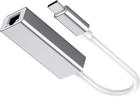 USB-C to RJ45 Ethernet Adapter 1000Mbps Data Transfer Support 802.11n Wireless Protocol for Laptops US in Kuwait