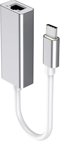 USB-C to RJ45 Ethernet Adapter 1000Mbps Data Transfer Support 802.11n Wireless Protocol for Laptops US in Kuwait
