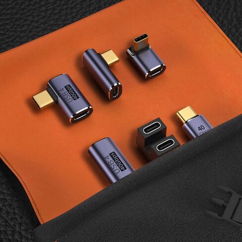 Type-c 40Gbps Data Transfer Adapter Type C Female to Male Extender Adapter for Devices Gold Plating Process in Kuwait