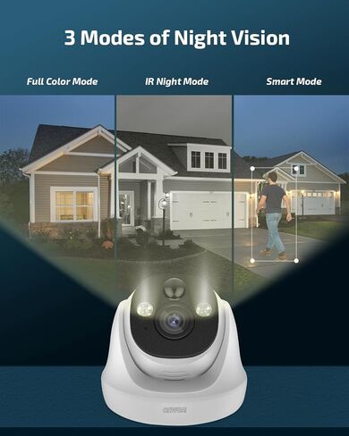 OHWOAI 4K Add-on POE Camera for Wired Security Camera System Outdoor, POE IP Cameras Compatible with NVR, Cannot Be Used Independently in Kuwait