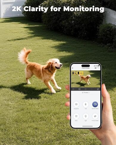 2K Light Bulb Camera Ourdoor, 5G/2.4G Wireless Outdoor Camera, Light Bulb Security Camera with AI Human Detection, Color Night Vision, Motion Alerts, 2-Way Audio, Compatible with Alexa in Kuwait