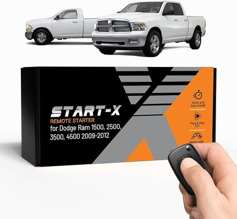 مجموعة أدوات التشغيل عن بعد Start-X لشاحنات دودج رام 1500/2500/3500/4500 غاز (2009، 2010، 2011، 2012) | مفتاح الإشعال | تثبيت التوصيل والتشغيل | قفل 3X لبدء التشغيل عن بعد | الربط صفر الأسلاك in Kuwait